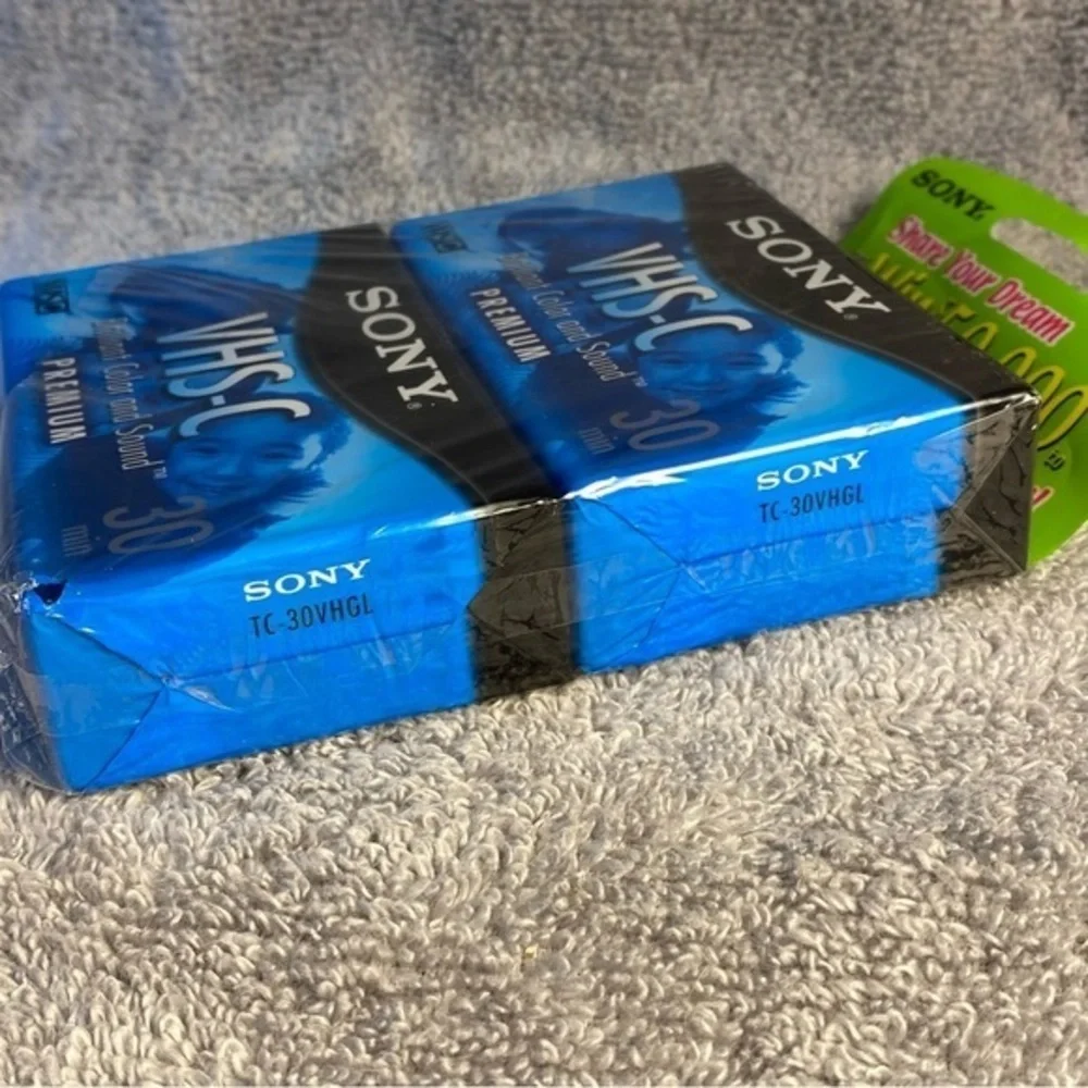 New Sony VSH-C 30 Minute Tapes premium Set‎ Of (2) Tapes